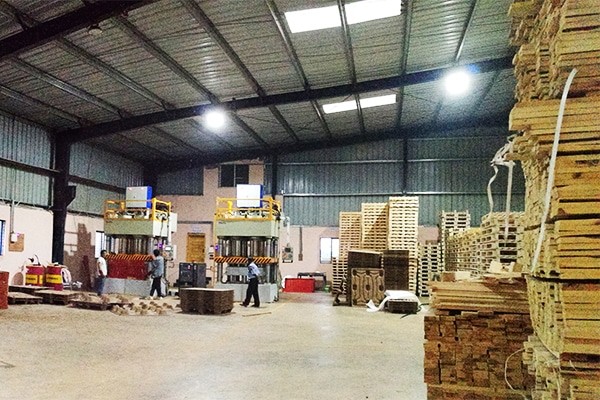 τελευταία εταιρεία περί Ενδυνάμωση της παραγωγής παλέτων στην Ινδία: Αυτοματοποιημένη γραμμή παραγωγής παλέτων από ξύλο