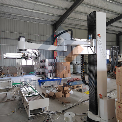 Ethernet Communication Interface Robotic Palletizer Using 6-7 Kg Air for Fast Palletizing